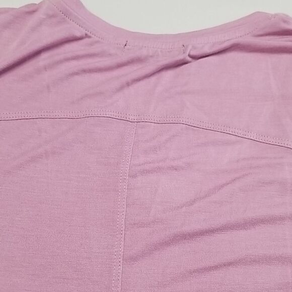 Prana Shirt Women's Small Short Sleeved V-neck Front Pocket Exercise Gym Yoga - Picture 6 of 6